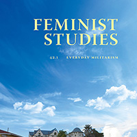 Feminist Studies journal cover snippet