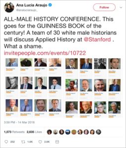 Twieet of Stanford's All-Male History Conference